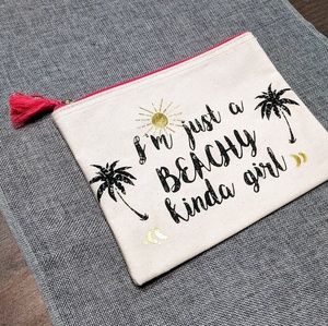 3/$20 Beachy Girl Beauty Bag
